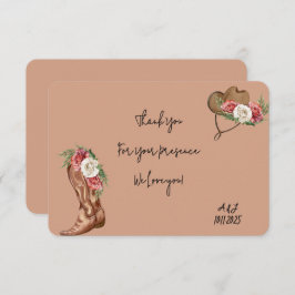 graduación de vaquero agradecimiento