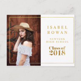 Graduación del marco dorado 2018 Invitación a la f