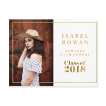 Graduación del marco dorado 2018 Invitación a la f