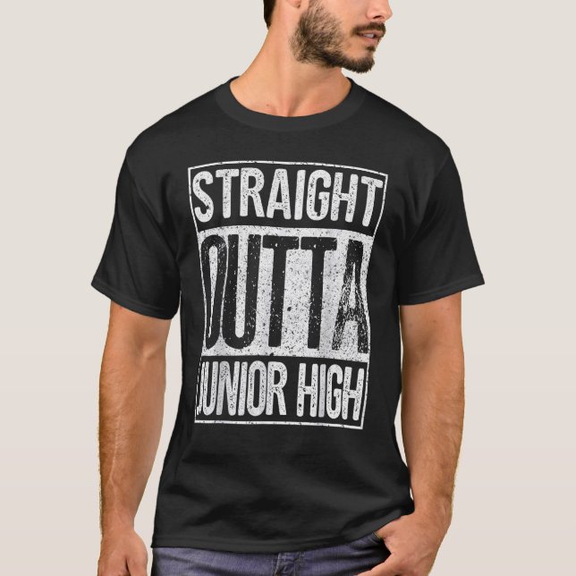 Graduación divertida de la camiseta secundaria sup (Anverso)
