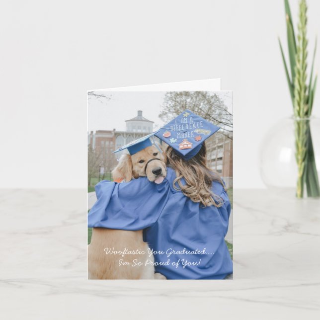 Graduación divertida de la tarjeta de felicitación (Anverso)