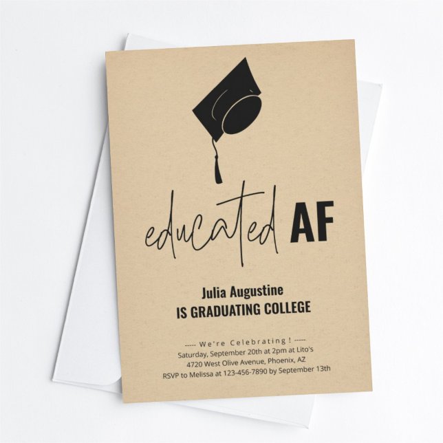 Graduación divertida invitación a fiesta de gradua (Subido por el creador)