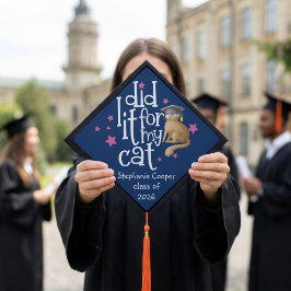 Graduación Divertida Lo Hice Por Mi Gato Azul