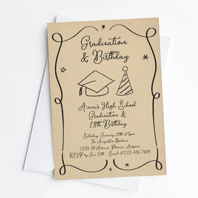 Graduación e invitación por nacimiento (Subido por el creador)