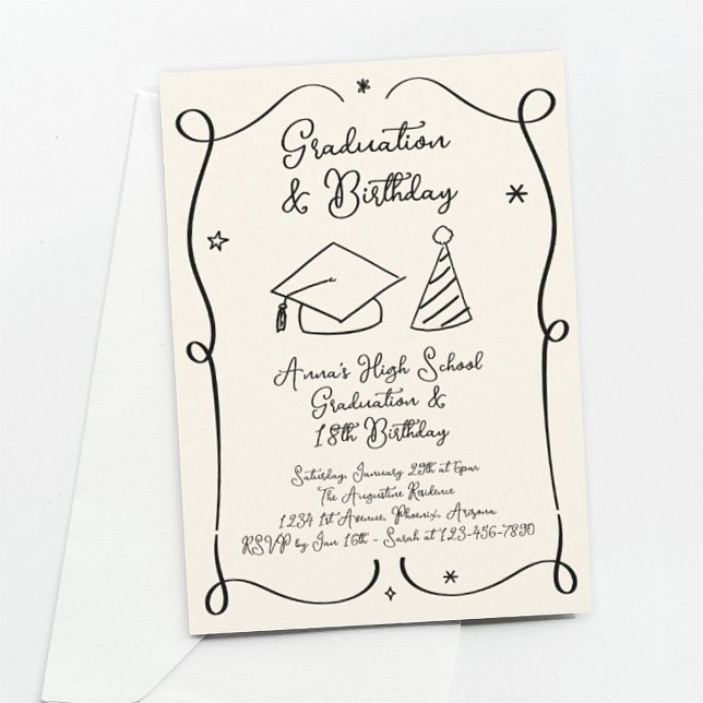 Graduación e invitación por nacimiento (Subido por el creador)