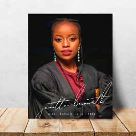 Graduación editable de plantilla fotográfica de un