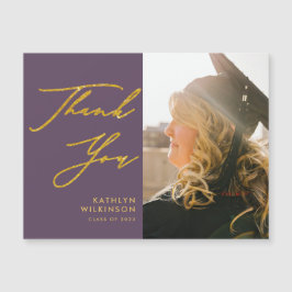 Graduación Elegante De Guión De Oro De Mauve Graci