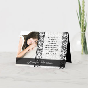 Graduación en blanco y negro o Invitación Fiesta