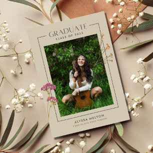 Graduación en la escuela secundaria Boho Wildflowe