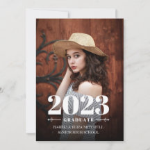 Graduación en negrita | Invitación fotográfica