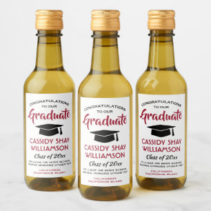 Graduación Felicitaciones a los modernos minitarjo