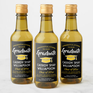 Graduación Felicitaciones Elegante Mini Amarillo d