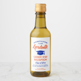 Graduación Felicitaciones Naranja moderno y mini a