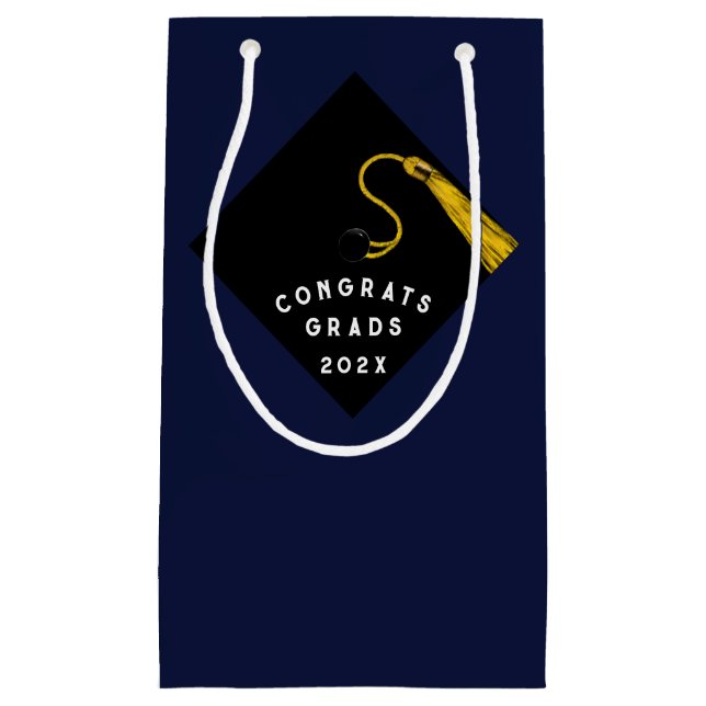 Graduación Felicitaciones Pequeña Bolsa de Regalo (Anverso)