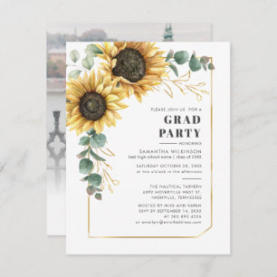 Graduación floral 2025 Invitación a una fiesta fot