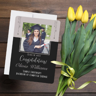 Graduación Foto personalizada del graduado, Modern