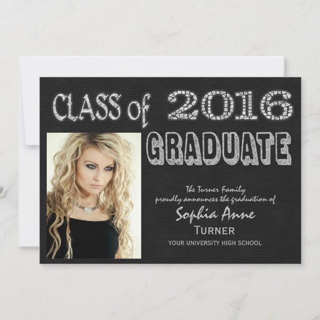 Graduación fotográfica 2016 | Invitación a Chalkbo (Anverso)