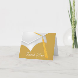 Graduación Gracias Nota Tarjeta Grado de Oro Blanc