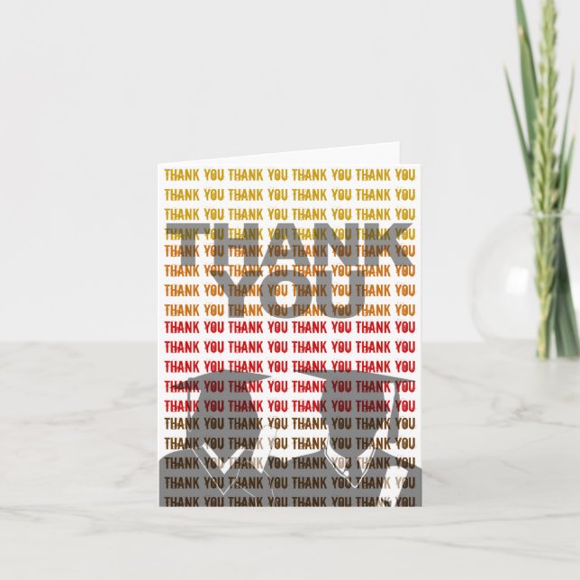 Graduación Gracias Tarjeta Gown Tile 1 (Anverso)