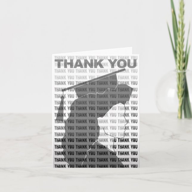 Graduación Gracias Tarjeta Gown Tile 3 (Anverso)