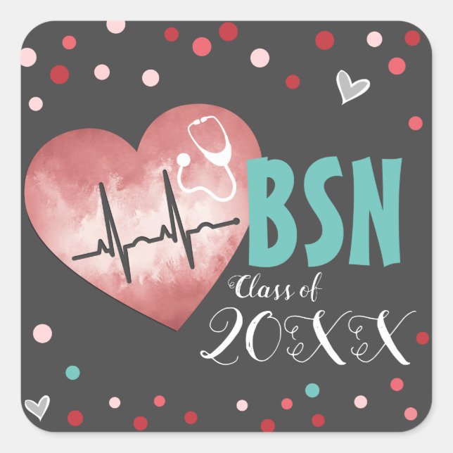 Graduación Grado de Enfermería Clase de Sellos par (Anverso)