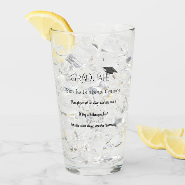 Graduación Graduada Hechos Fun (Anverso (hielo))