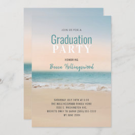 Graduación Invitación a fiesta temática de playa t
