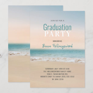 Graduación Invitación a fiesta temática de playa t