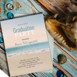 Graduación Invitación a fiesta temática de playa t