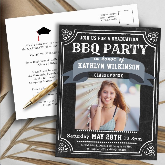 Graduación Invitación a la foto del Fiesta BBQ Cha (Subido por el creador)