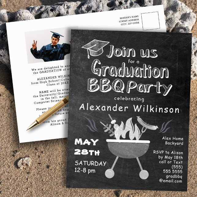 Graduación Invitación a la foto del Fiesta BBQ Cha (Subido por el creador)