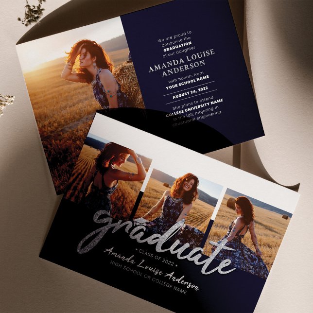 Graduación Invitación de la Marina de Collage de f (Subido por el creador)