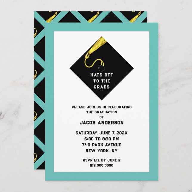 Graduación Invitaciones de las Partes 2025 (Anverso / Reverso)