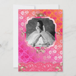 Graduación Invitar Invitación Corona de encaje PRO