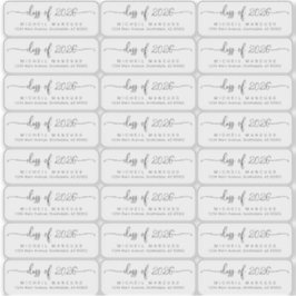 Graduación Limpiar las etiquetas de dirección de r