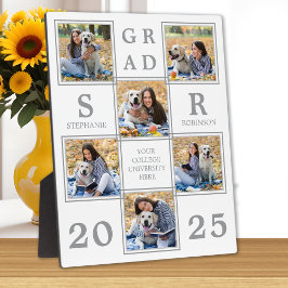 Graduación Mantener la placa única de Collage de f