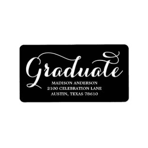 Graduación más dulce   Etiqueta de discurso de gra