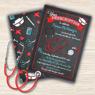 Graduación médica de enfermería Invitación a estet