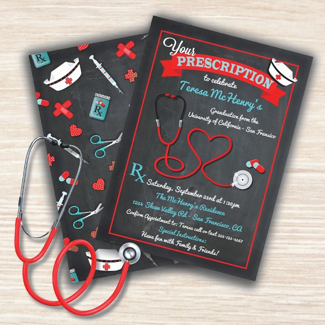 Graduación médica de enfermería Invitación a estet (Subido por el creador)