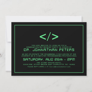 Graduación mínima del programador Invitación de ju