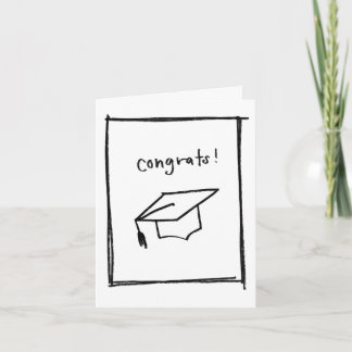 Graduación - Mínimo - Tarjeta de Felicitación Dobl