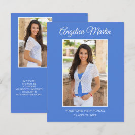 Graduación moderna azul 2 caras 3 clase de foto 20