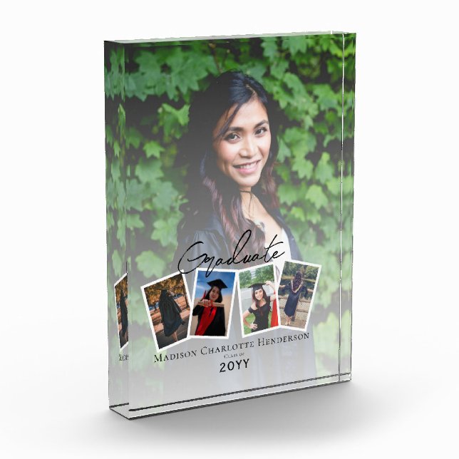 Graduación moderna de Collage de fotos | Blanca (Izquierda)