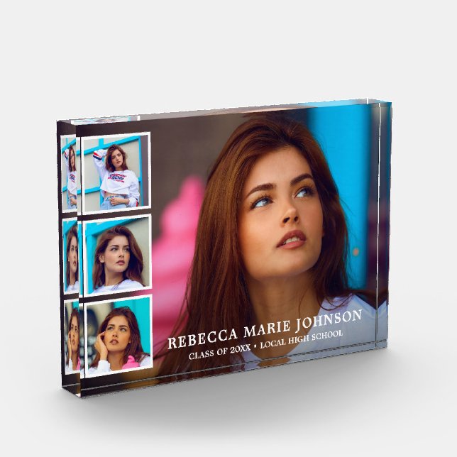 Graduación moderna de Collage de fotos simple (Izquierda)