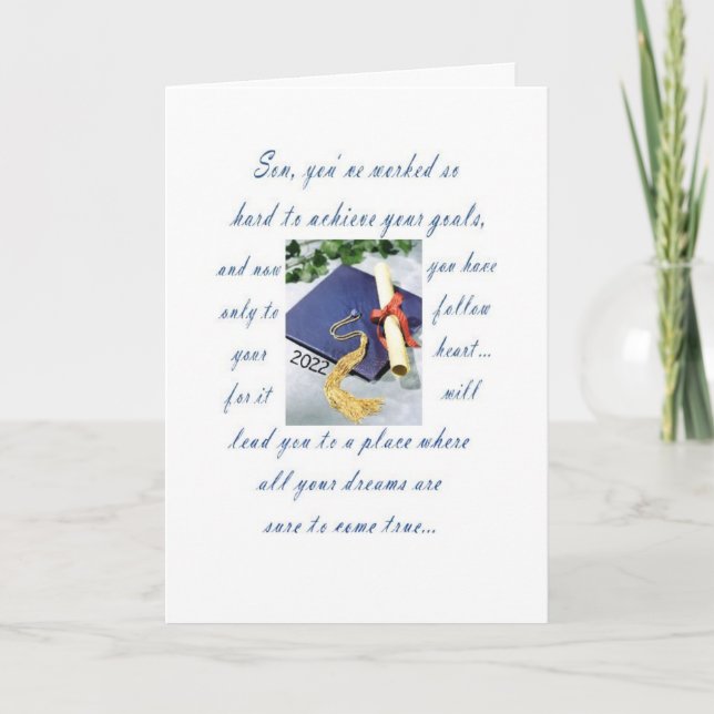 Graduación-Nieto, tarjeta de graduación feliz (Anverso)