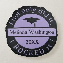 Graduación nombre personalizado y almohada de lanz