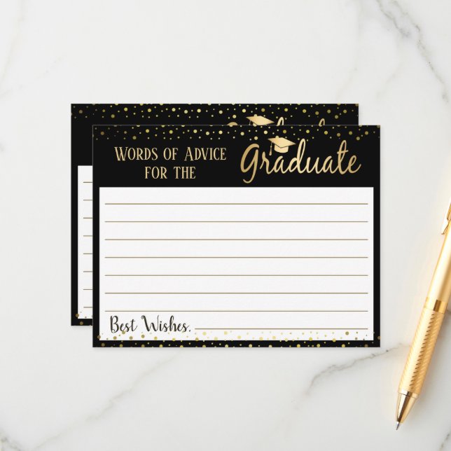 Graduación Palabras elegantes de consejo (Anverso/Reverso In Situ)