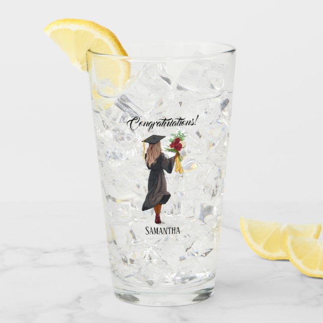 Graduación personalizada de acuarela (5) (Anverso (hielo))