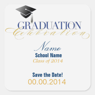 Graduación personalizado ¡Salven a los Pegatinas d