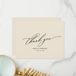 Graduación Tarjeta de agradecimiento